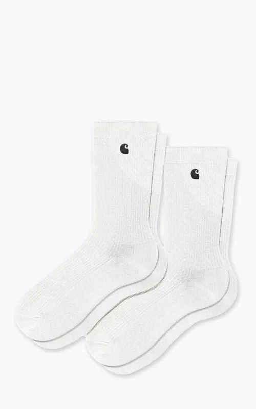 Carhartt WIP Madison Pack Socks White/Black + White/Black sold by Cultizm