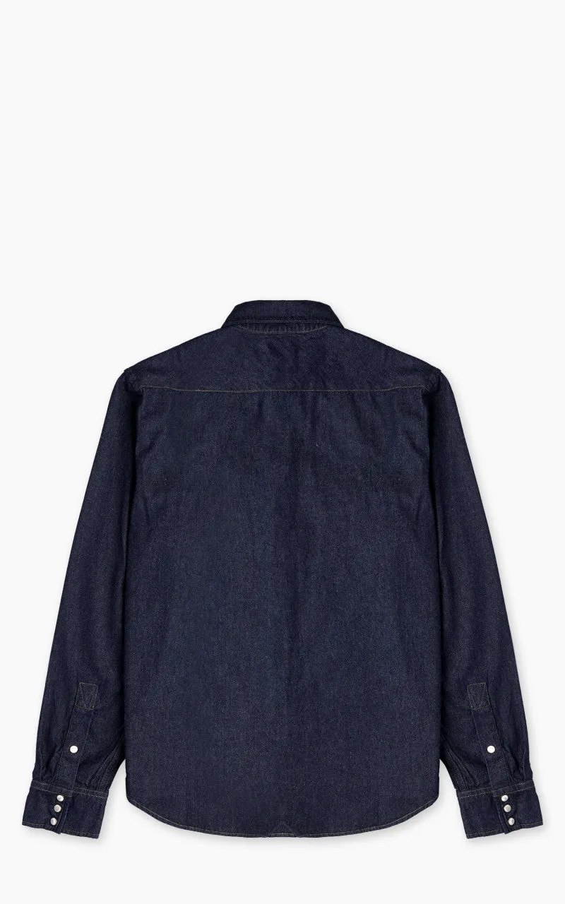 Eat Dust Western Texas Denim Shirt Indigo sold by Cultizm product image thumbnail 3