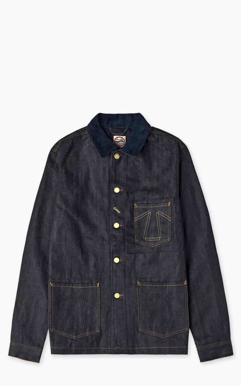 Eat Dust Fit 673 Chore Jacket Selvedge Denim Indigo Blue 13.75oz sold by Cultizm