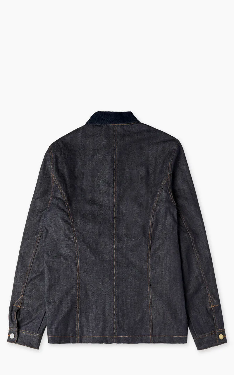 Eat Dust Fit 673 Chore Jacket Selvedge Denim Indigo Blue 13.75oz sold by Cultizm product image thumbnail 3