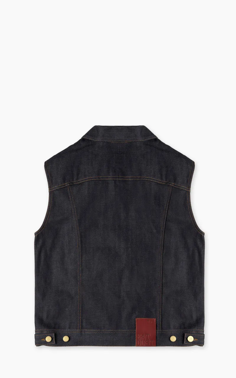 Eat Dust Fit 736 Biker Denim Vest Indigo Blue 13.75oz sold by Cultizm product image thumbnail 3