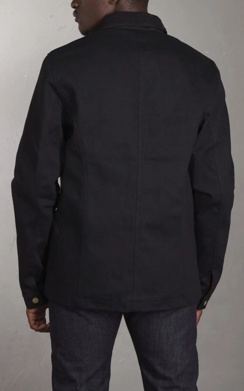 Eat Dust Fit 673 Chore Jacket Selvedge Denim Black 14oz sold by Cultizm product image thumbnail 5