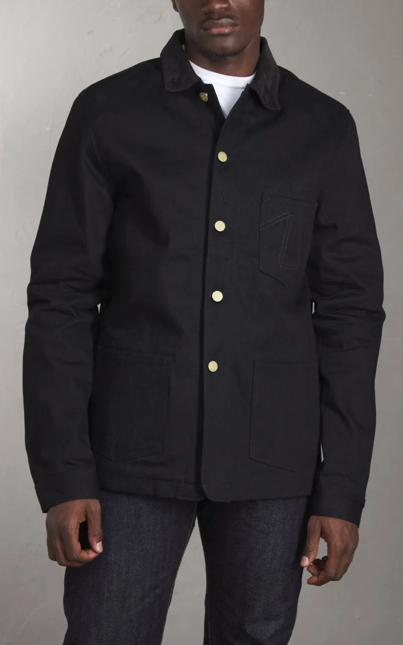 Eat Dust Fit 673 Chore Jacket Selvedge Denim Black 14oz sold by Cultizm product image thumbnail 2