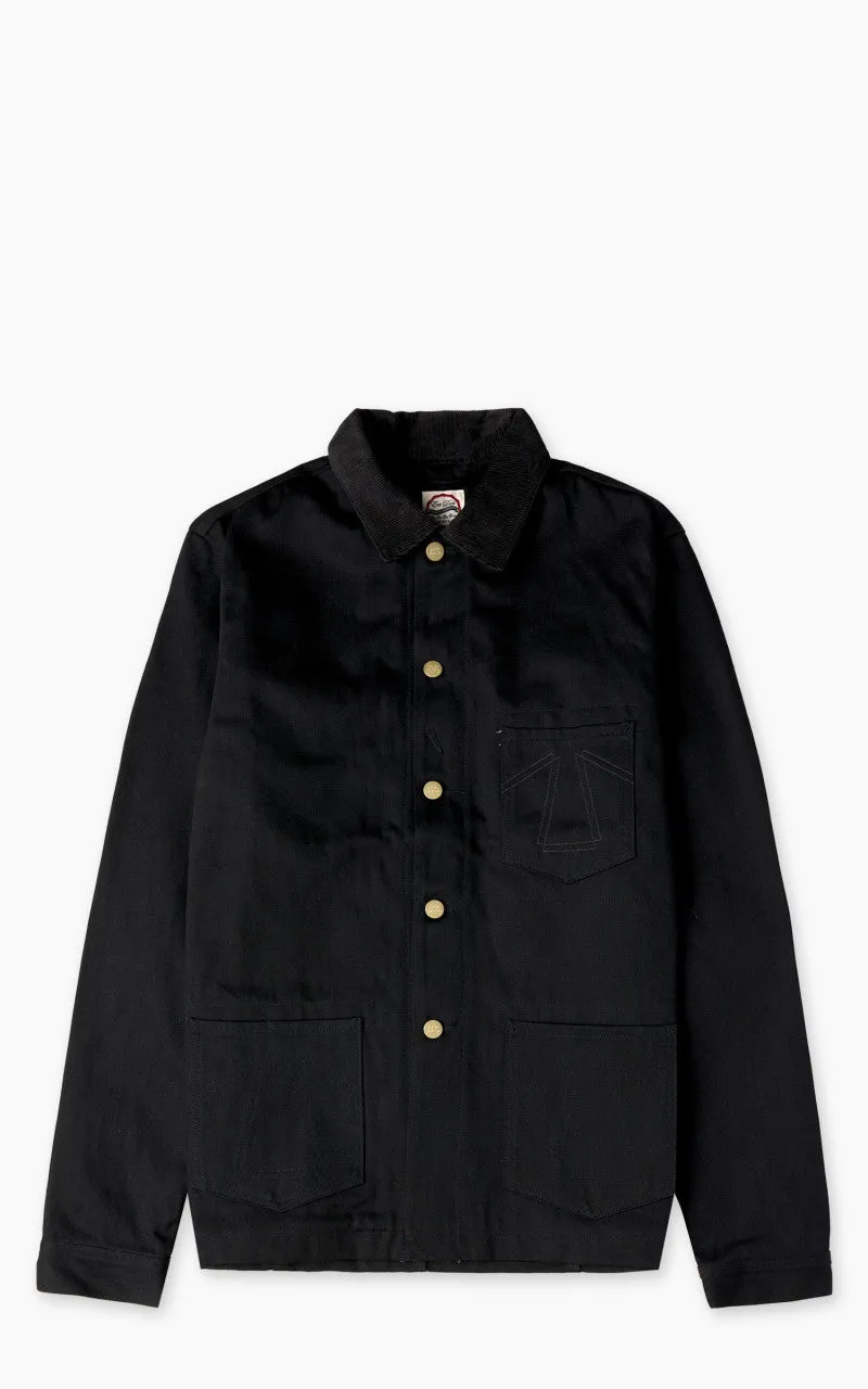 Eat Dust Fit 673 Chore Jacket Selvedge Denim Black 14oz sold by Cultizm