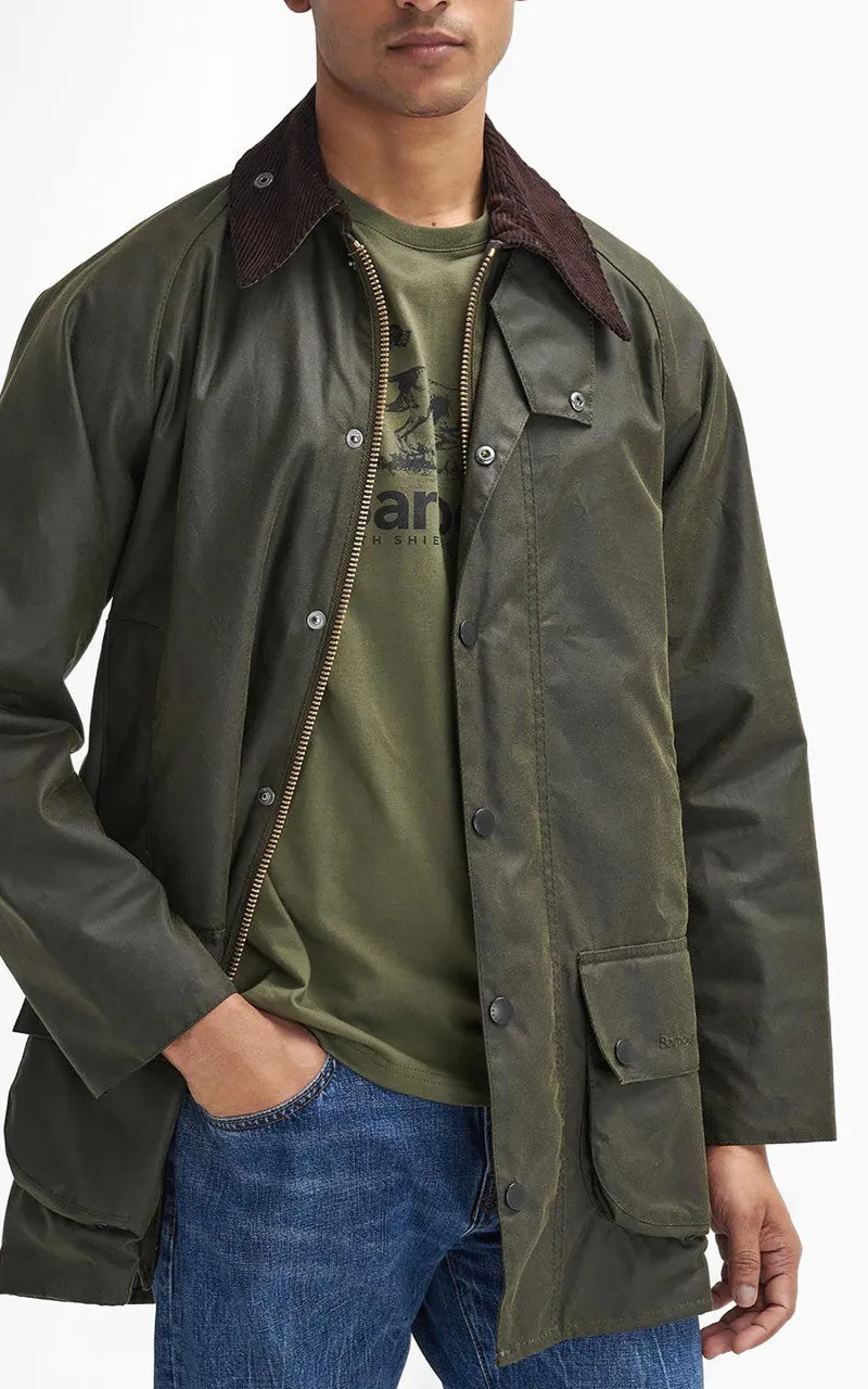 Barbour Beaufort Wax Jacket Archive Olive sold by Cultizm product image thumbnail 2