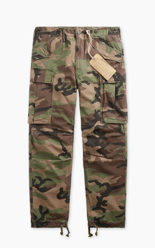 RRL Regiment Camo Ripstop Cargo Pant Woodland Camo sold by Cultizm