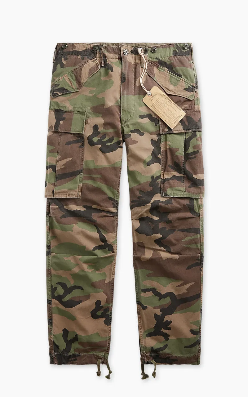 RRL Regiment Camo Ripstop Cargo Pant Woodland Camo sold by Cultizm