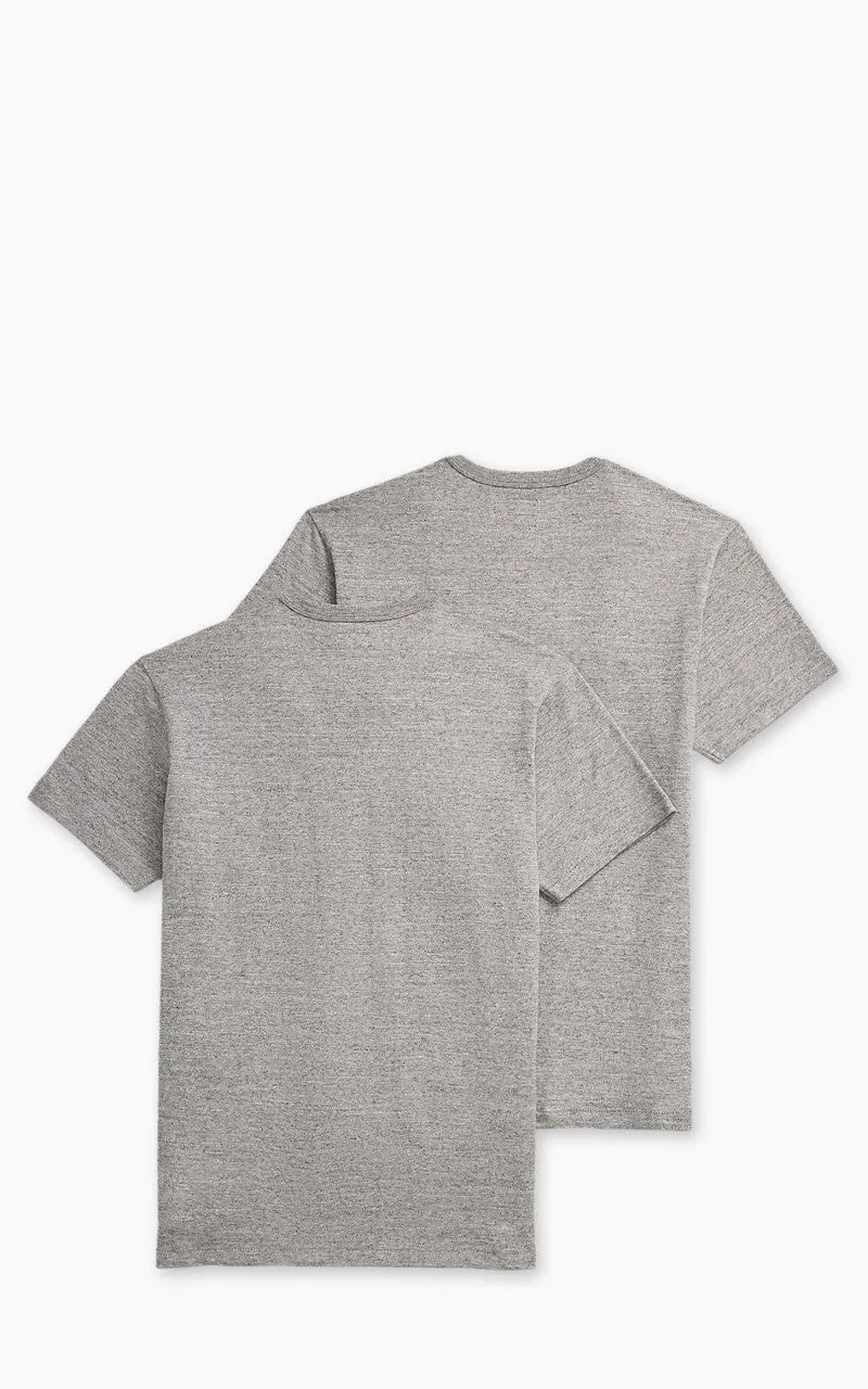 RRL 2-Pack Garment-Dyed Pocket Tees Grey Heather sold by Cultizm product image thumbnail 4