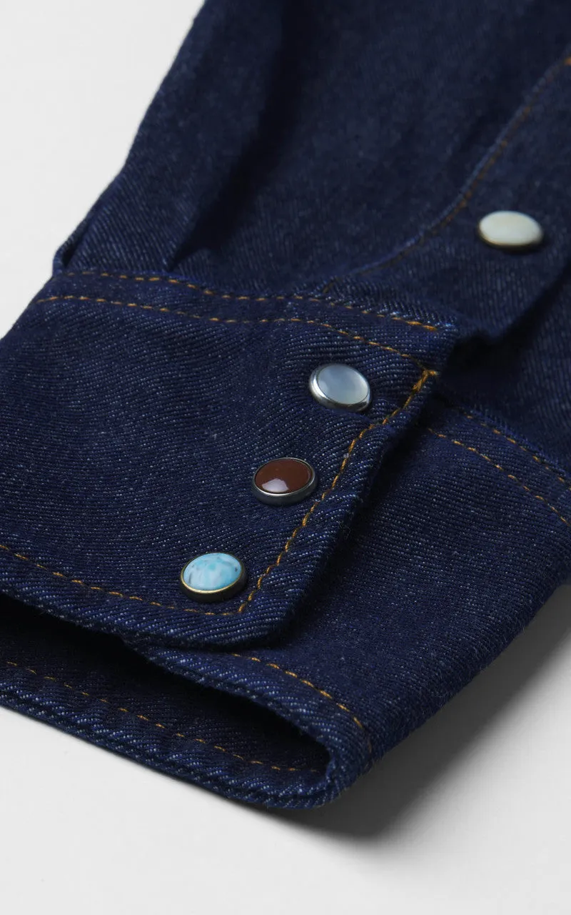 Fortela Texan Denim Shirt Indigo sold by Cultizm product image thumbnail 4