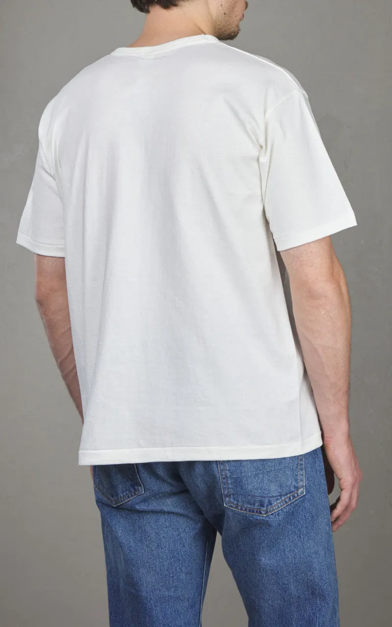 Denime Lot 271 Crew Neck Plain T-Shirt Off White sold by Cultizm product image thumbnail 5