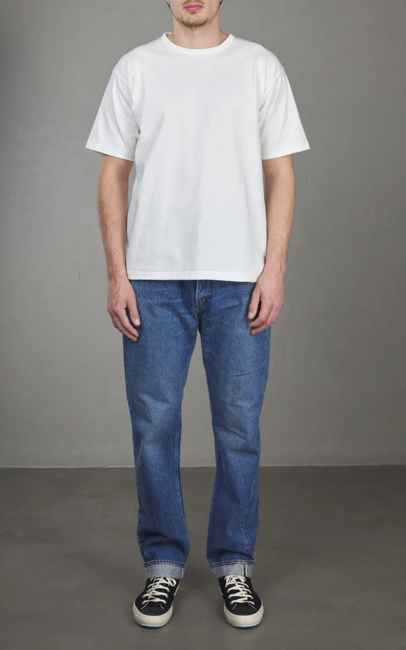 Denime Lot 271 Crew Neck Plain T-Shirt Off White sold by Cultizm product image thumbnail 3