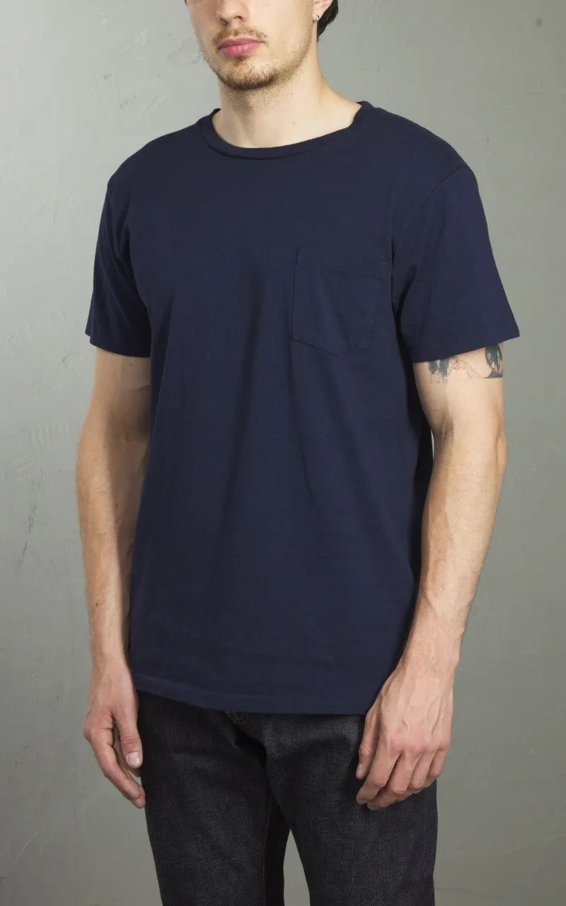 Velva Sheen Crew Neck Pocket Tee 2-Pack Navy sold by Cultizm product image thumbnail 4