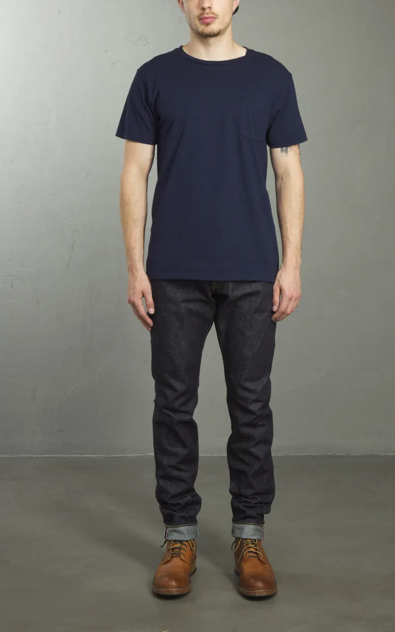 Velva Sheen Crew Neck Pocket Tee 2-Pack Navy sold by Cultizm product image thumbnail 3