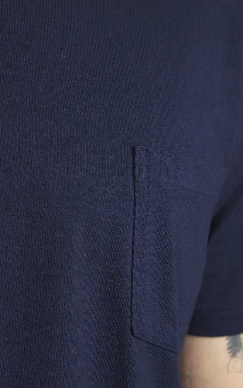 Velva Sheen Crew Neck Pocket Tee 2-Pack Navy sold by Cultizm product image thumbnail 5