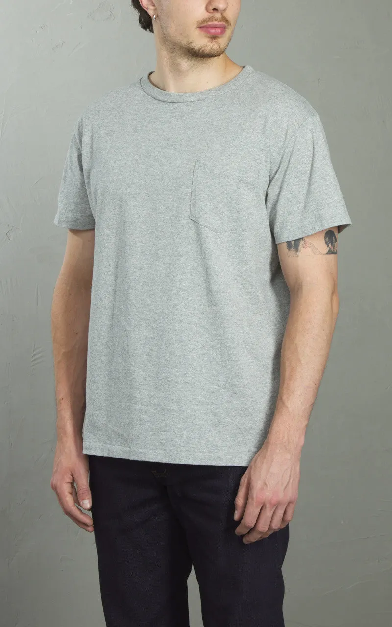 Velva Sheen Crew Neck Pocket Tee 2-Pack Heather Grey sold by Cultizm product image thumbnail 4