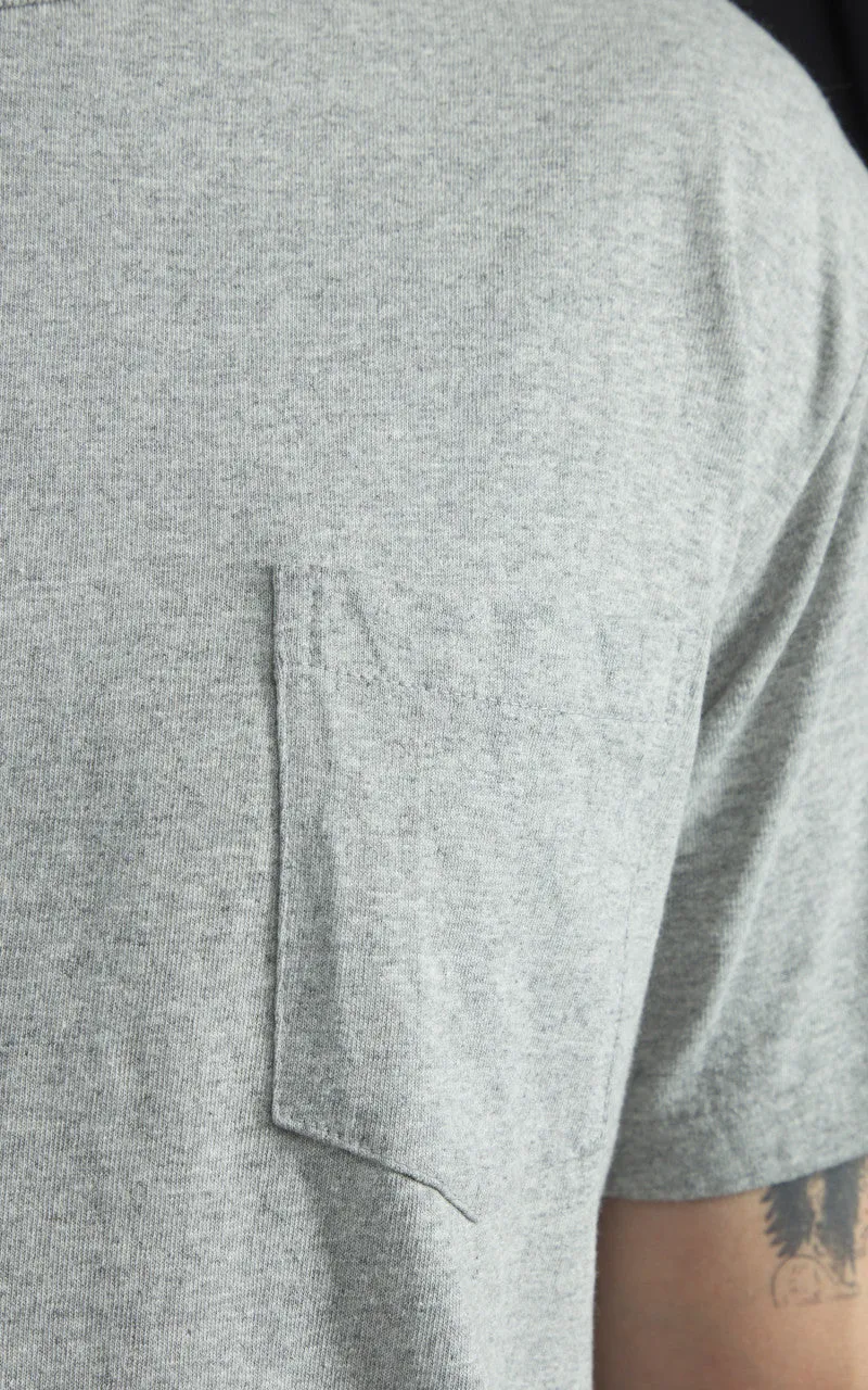 Velva Sheen Crew Neck Pocket Tee 2-Pack Heather Grey sold by Cultizm product image thumbnail 5