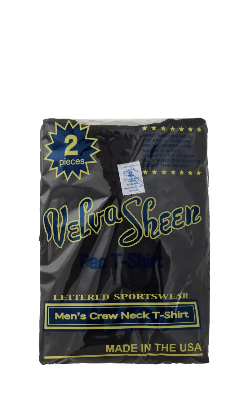 Velva Sheen Crew Neck Pocket Tee 2-Pack Black sold by Cultizm product image thumbnail 2