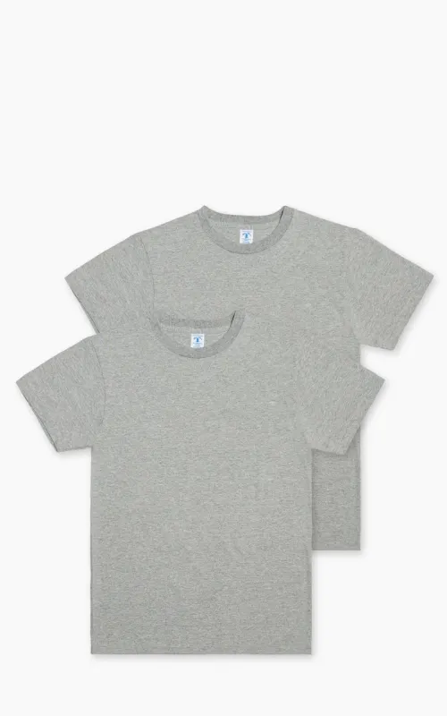 Velva Sheen Crew Neck Tee 2-Pack Heather Grey sold by Cultizm