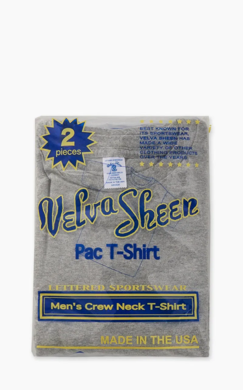 Velva Sheen Crew Neck Tee 2-Pack Heather Grey sold by Cultizm product image thumbnail 2