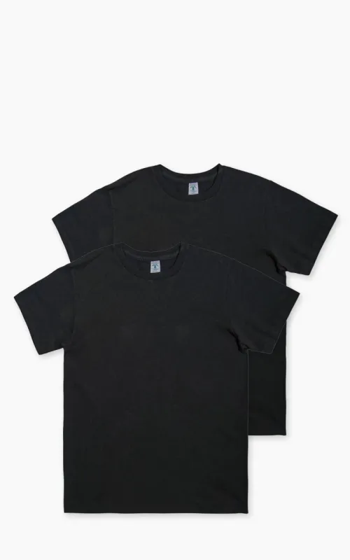 Velva Sheen Crew Neck Tee 2-Pack Black sold by Cultizm