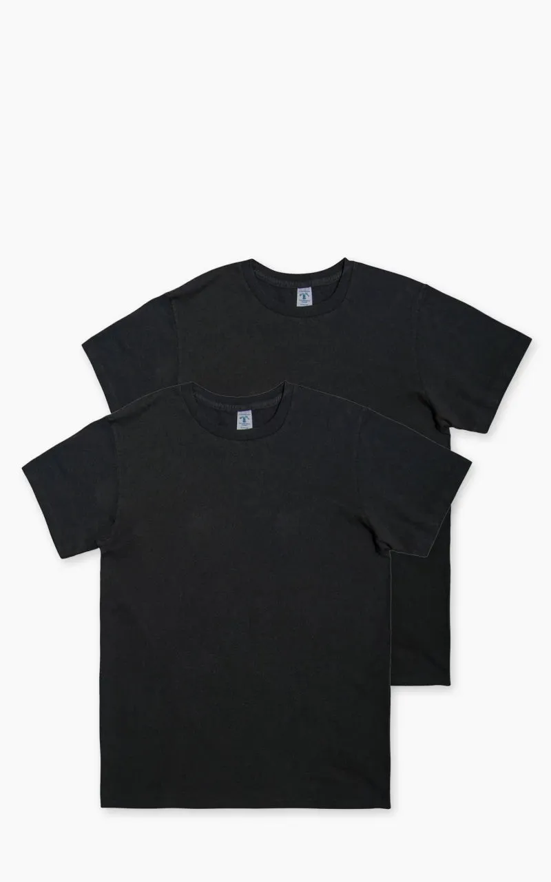 Velva Sheen Crew Neck Tee 2-Pack Black sold by Cultizm
