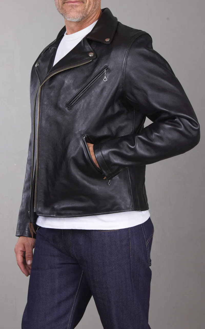 Double Helix Deviant Horsehide Leather Rider Jacket Black sold by Cultizm product image thumbnail 2