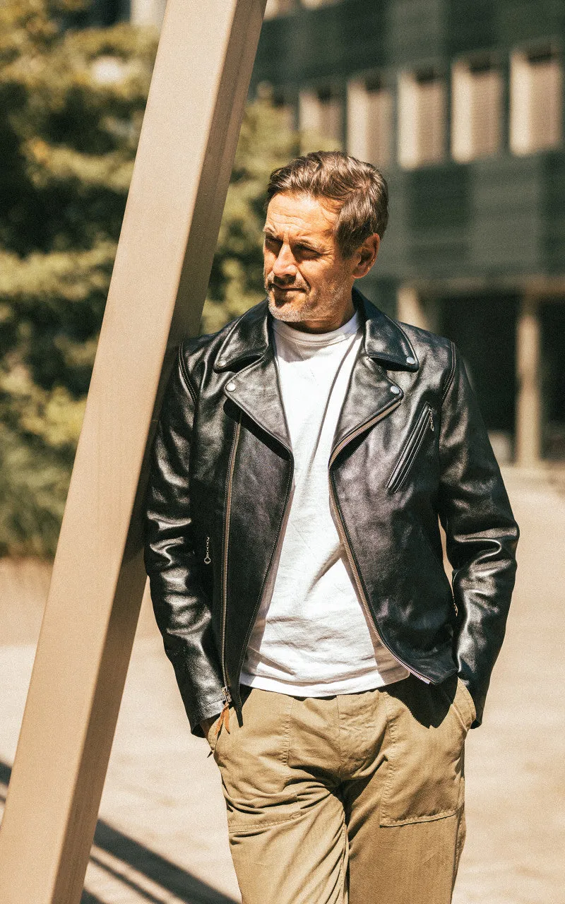 Double Helix Deviant Horsehide Leather Rider Jacket Black sold by Cultizm product image thumbnail 5