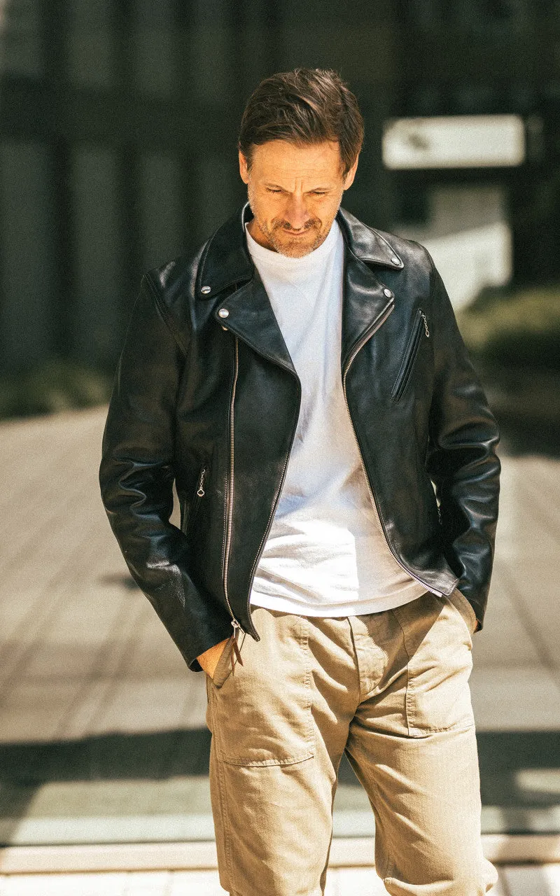 Double Helix Deviant Horsehide Leather Rider Jacket Black sold by Cultizm product image thumbnail 3