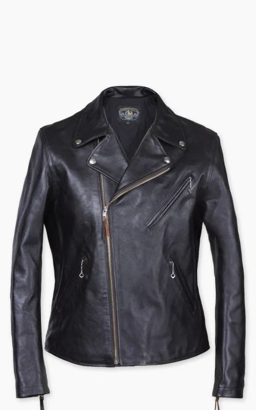 Double Helix Deviant Horsehide Leather Rider Jacket Black sold by Cultizm