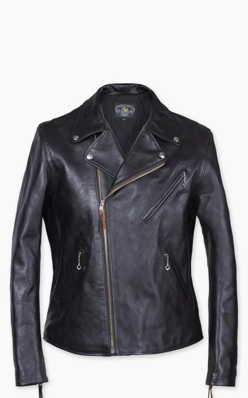 Double Helix Deviant Horsehide Leather Rider Jacket Black sold by Cultizm