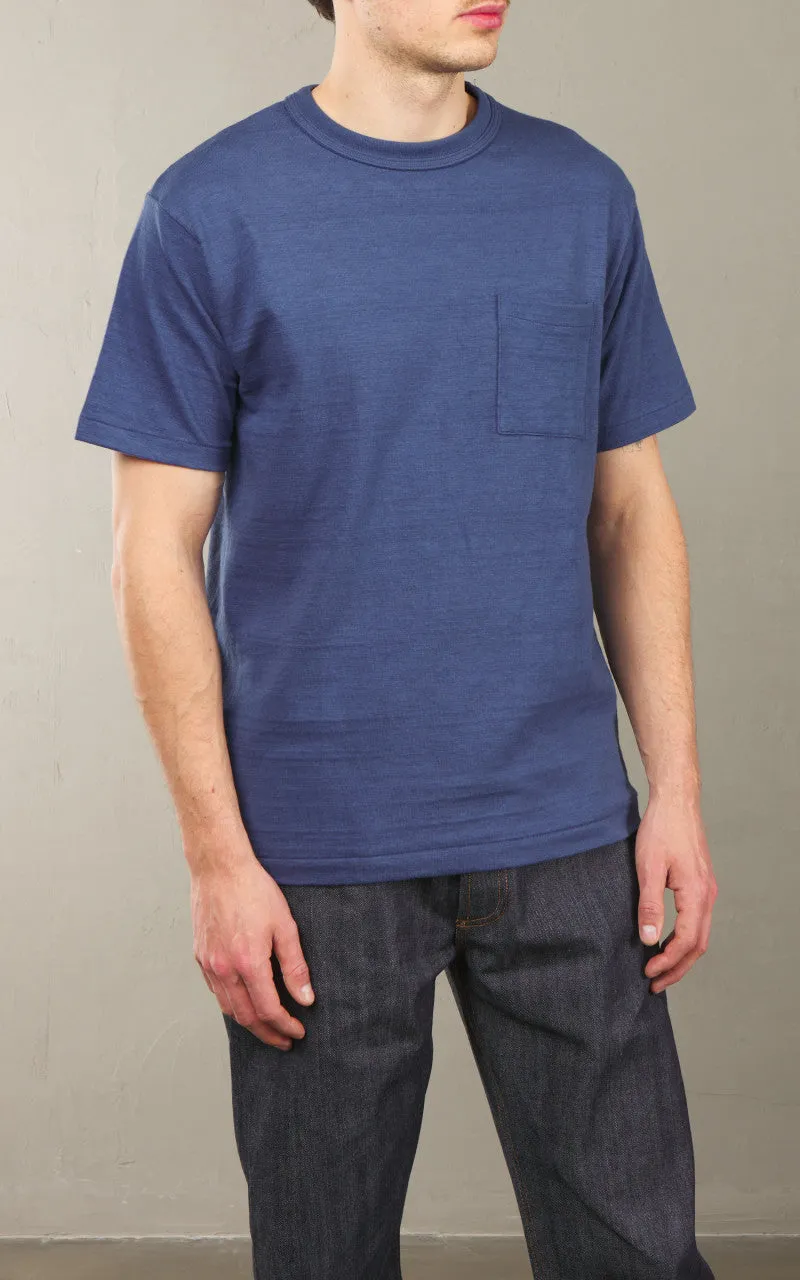 Warehouse & Co. Lot 4601 Pocket T-Shirt Faded Blue sold by Cultizm product image thumbnail 4