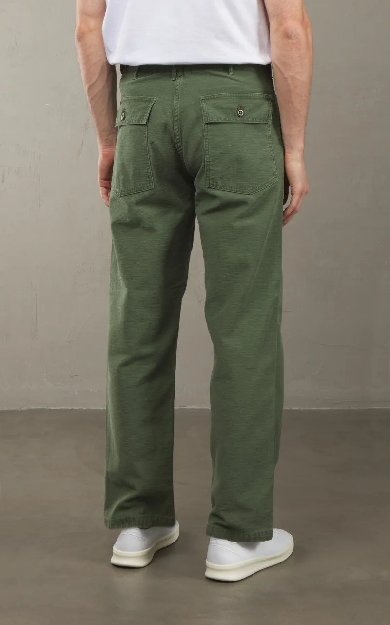 OrSlow US Army Fatigue Pants Regular Used Wash Green sold by Cultizm product image thumbnail 5