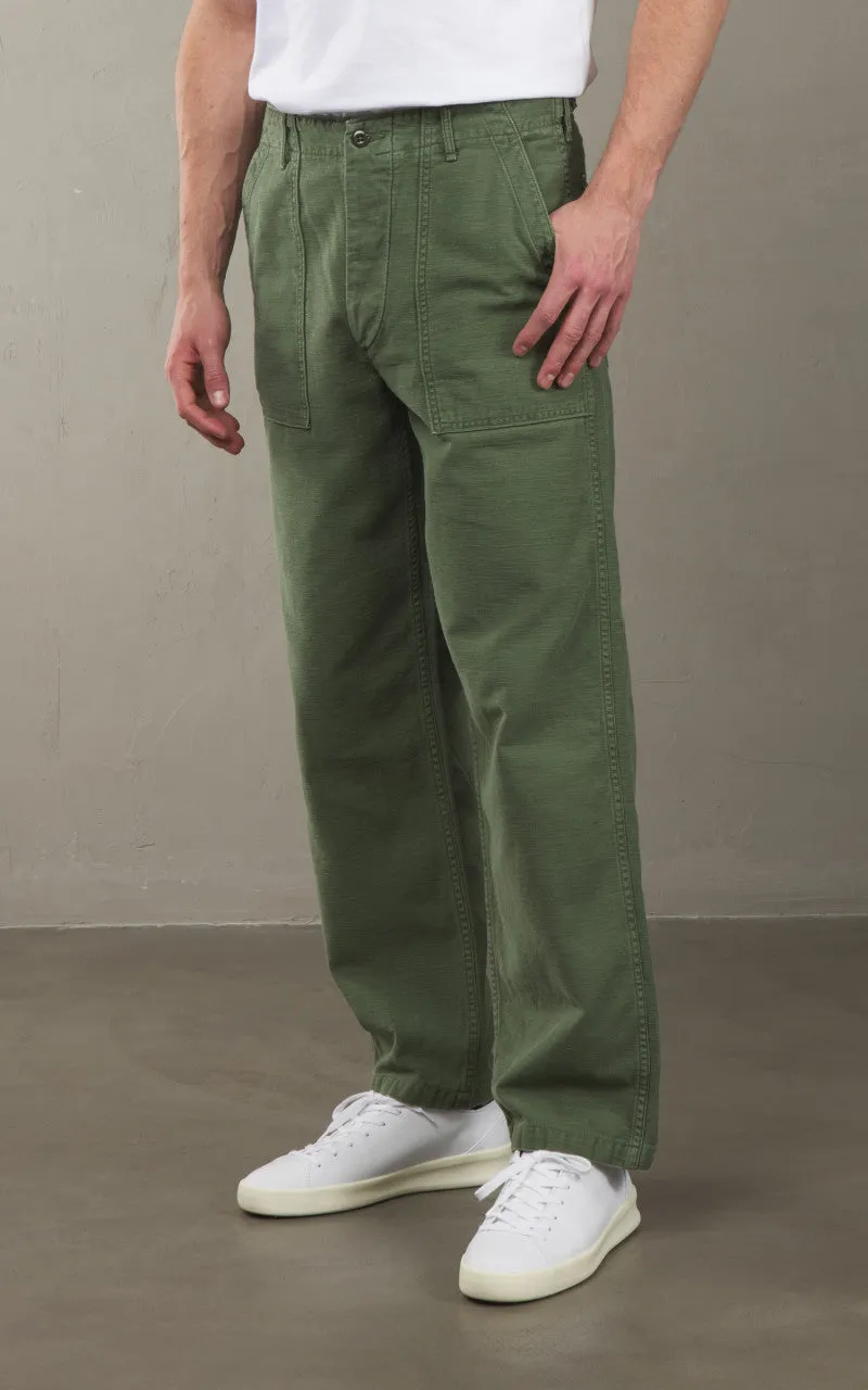 OrSlow US Army Fatigue Pants Regular Used Wash Green sold by Cultizm product image thumbnail 3