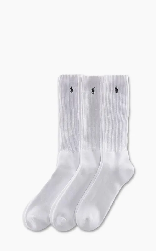 Polo Ralph Lauren Crew Sock 3-Pack White sold by Cultizm