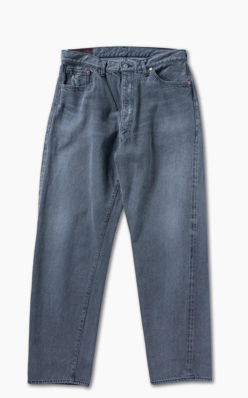 Kaptain Sunshine 5P Zipper Front Denim Pants Black Vintage Wash sold by Cultizm