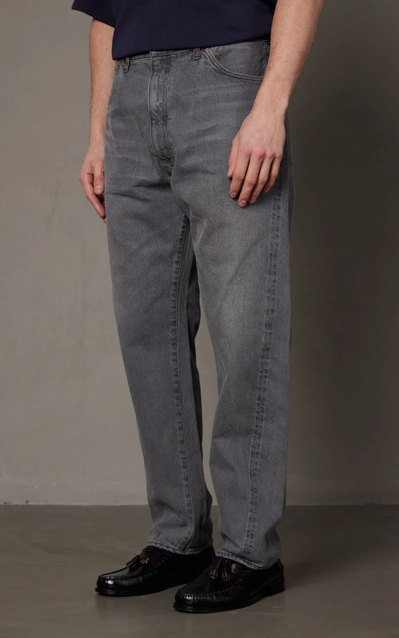 Kaptain Sunshine 5P Zipper Front Denim Pants Black Vintage Wash sold by Cultizm product image thumbnail 3