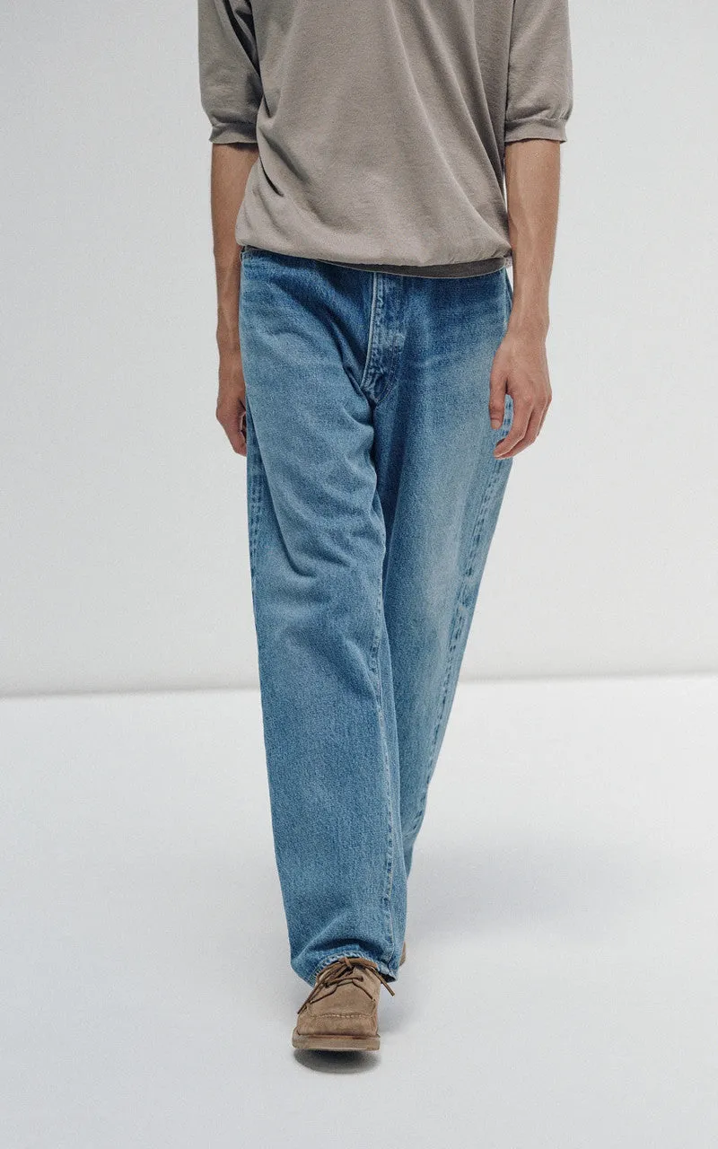 Kaptain Sunshine 5P Zipper Front Denim Pants Indigo Vintage Wash sold by Cultizm product image thumbnail 2