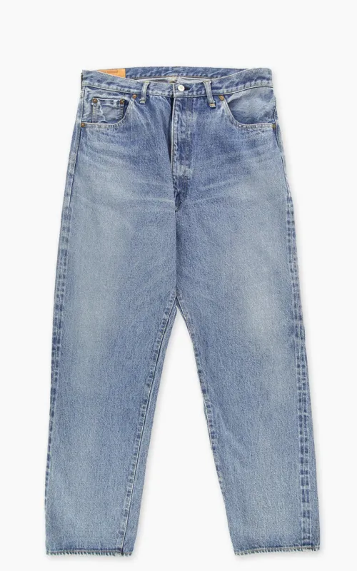 Kaptain Sunshine 5P Zipper Front Denim Pants Indigo Vintage Wash sold by Cultizm