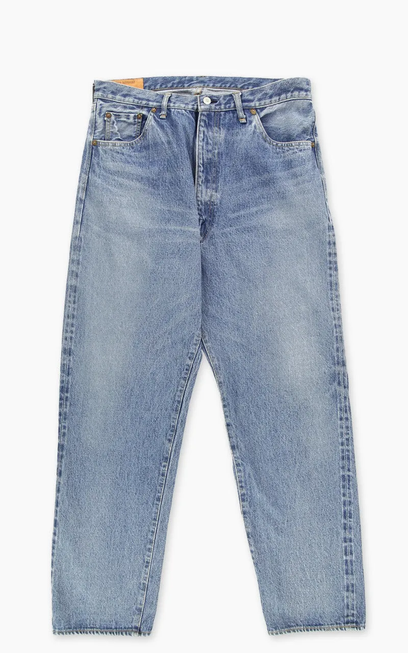 Kaptain Sunshine 5P Zipper Front Denim Pants Indigo Vintage Wash sold by Cultizm