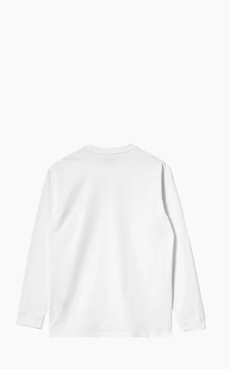 Carhartt WIP L/S Chase T-Shirt White/Gold sold by Cultizm product image thumbnail 3