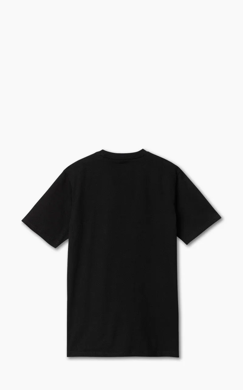 Carhartt WIP S/S Base T-Shirt Black/White sold by Cultizm product image thumbnail 3