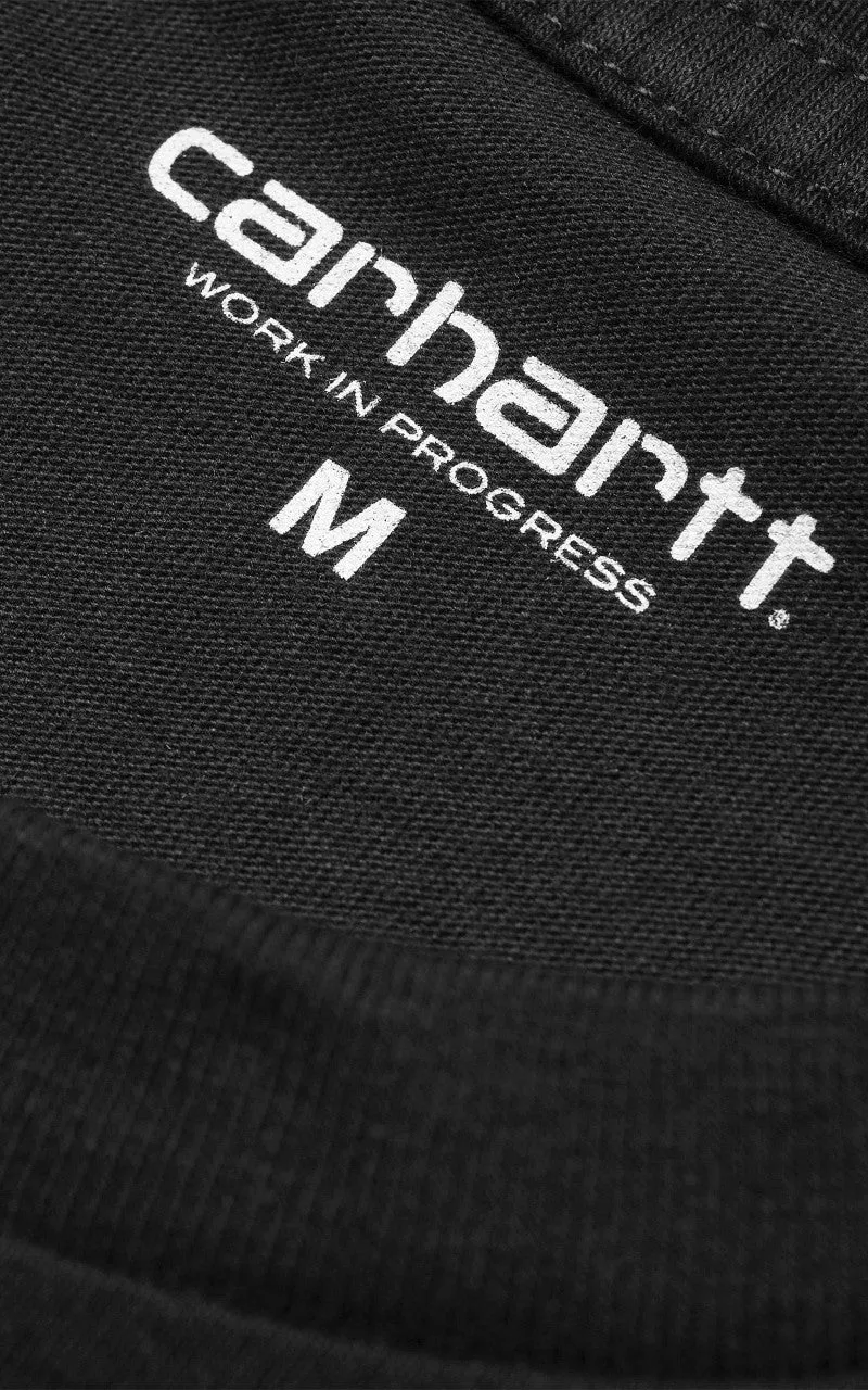 Carhartt WIP S/S Base T-Shirt Black/White sold by Cultizm product image thumbnail 5