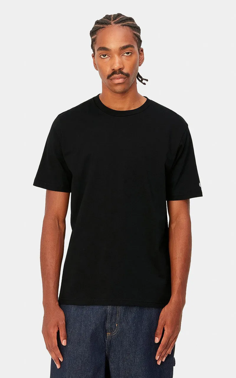 Carhartt WIP S/S Base T-Shirt Black/White sold by Cultizm product image thumbnail 2