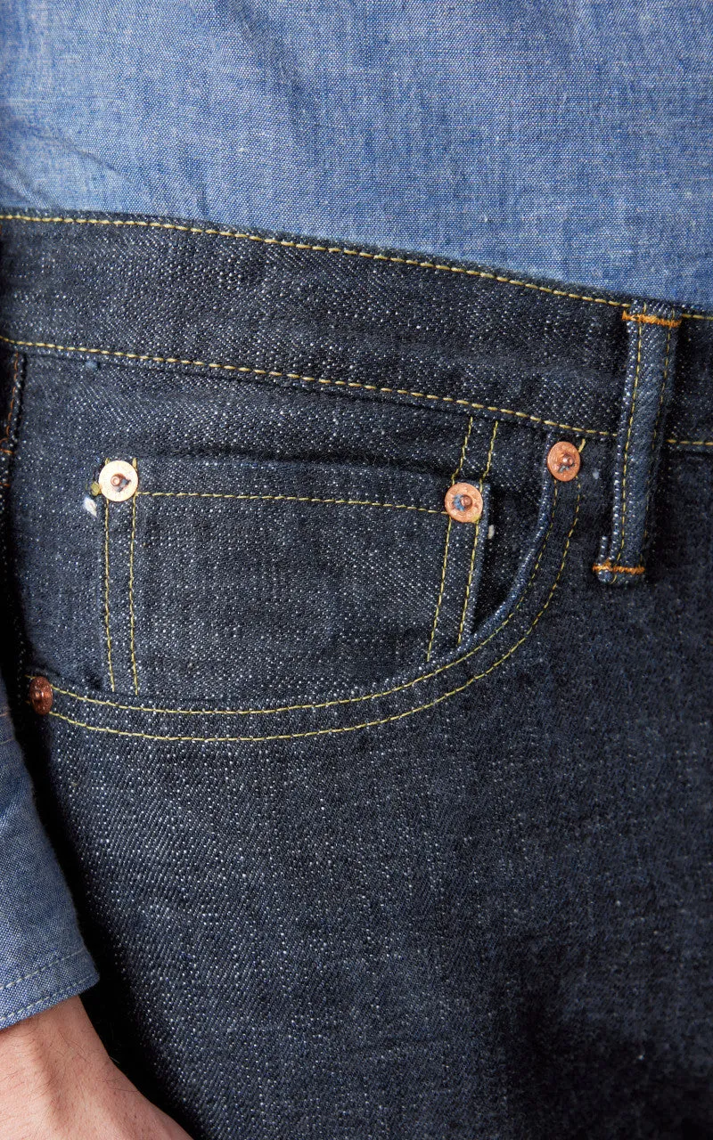 FOB Factory F147 G3 Selvedge Denim 5P Rinsed Indigo sold by Cultizm product image thumbnail 4