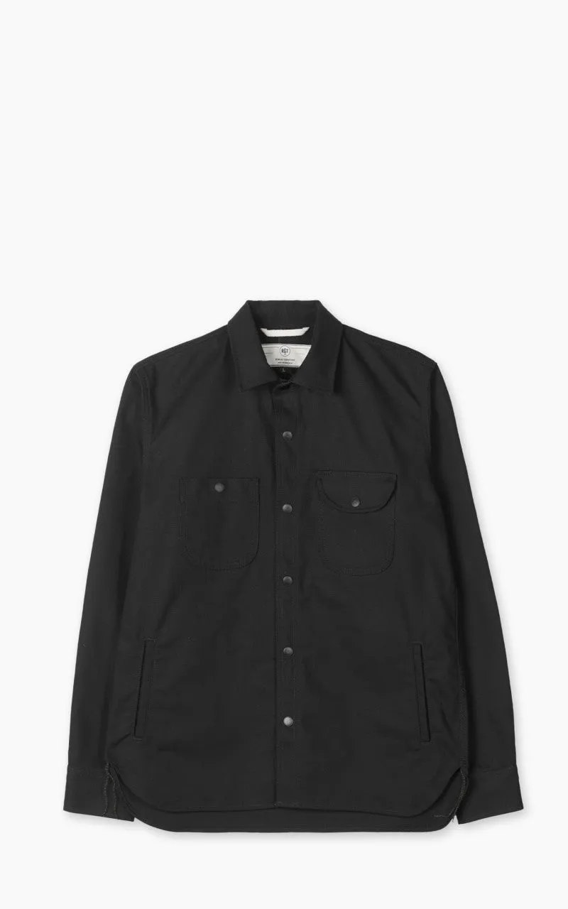 Rogue Territory Service Shirt Selvedge Canvas Black 10oz sold by Cultizm