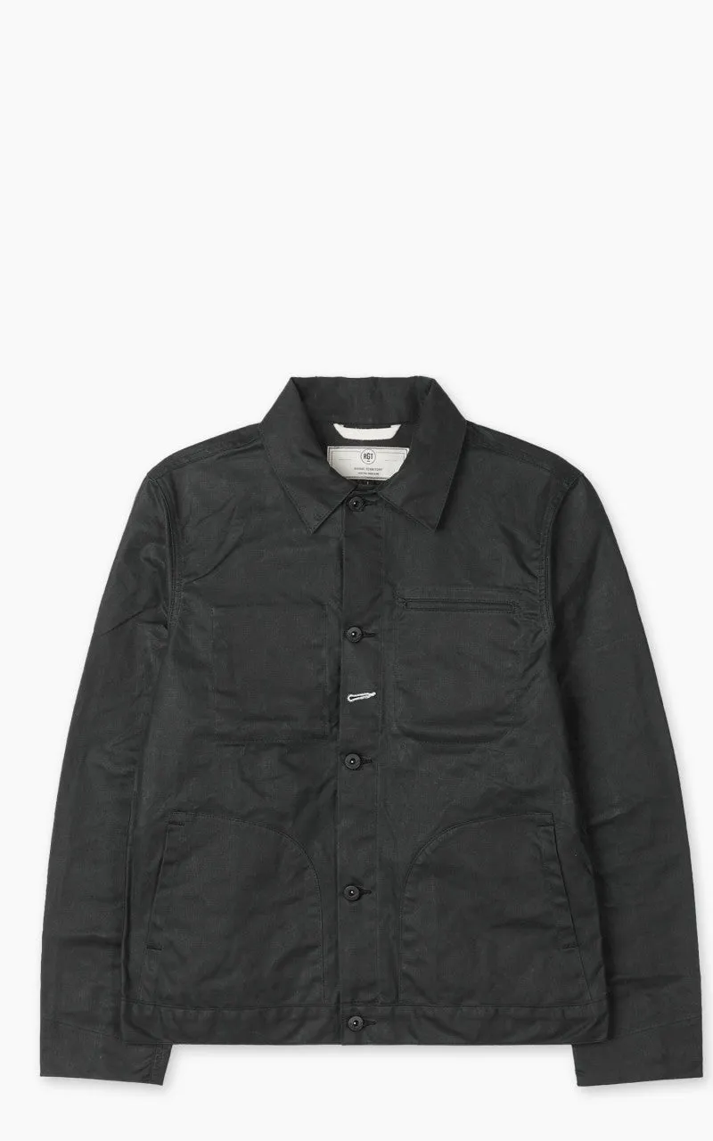 Rogue Territory Supply Jacket Waxed Canvas Ridgeline Black sold by Cultizm