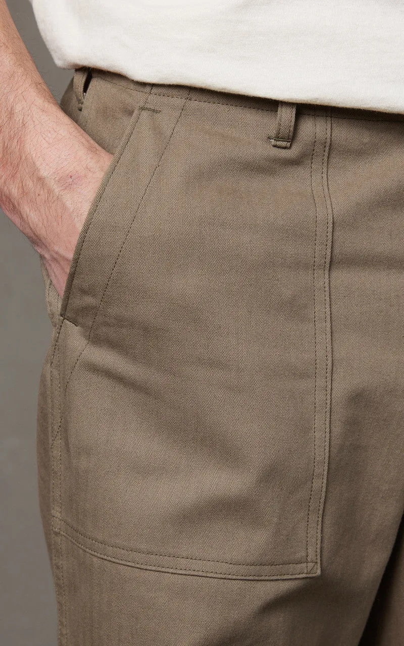 Warehouse & Co. Lot 1086 Military Herringbone Pants OD Green sold by Cultizm product image thumbnail 5