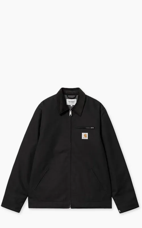 Carhartt WIP Detroit Jacket Winter Dearborn Canvas Rigid Black/Black sold by Cultizm