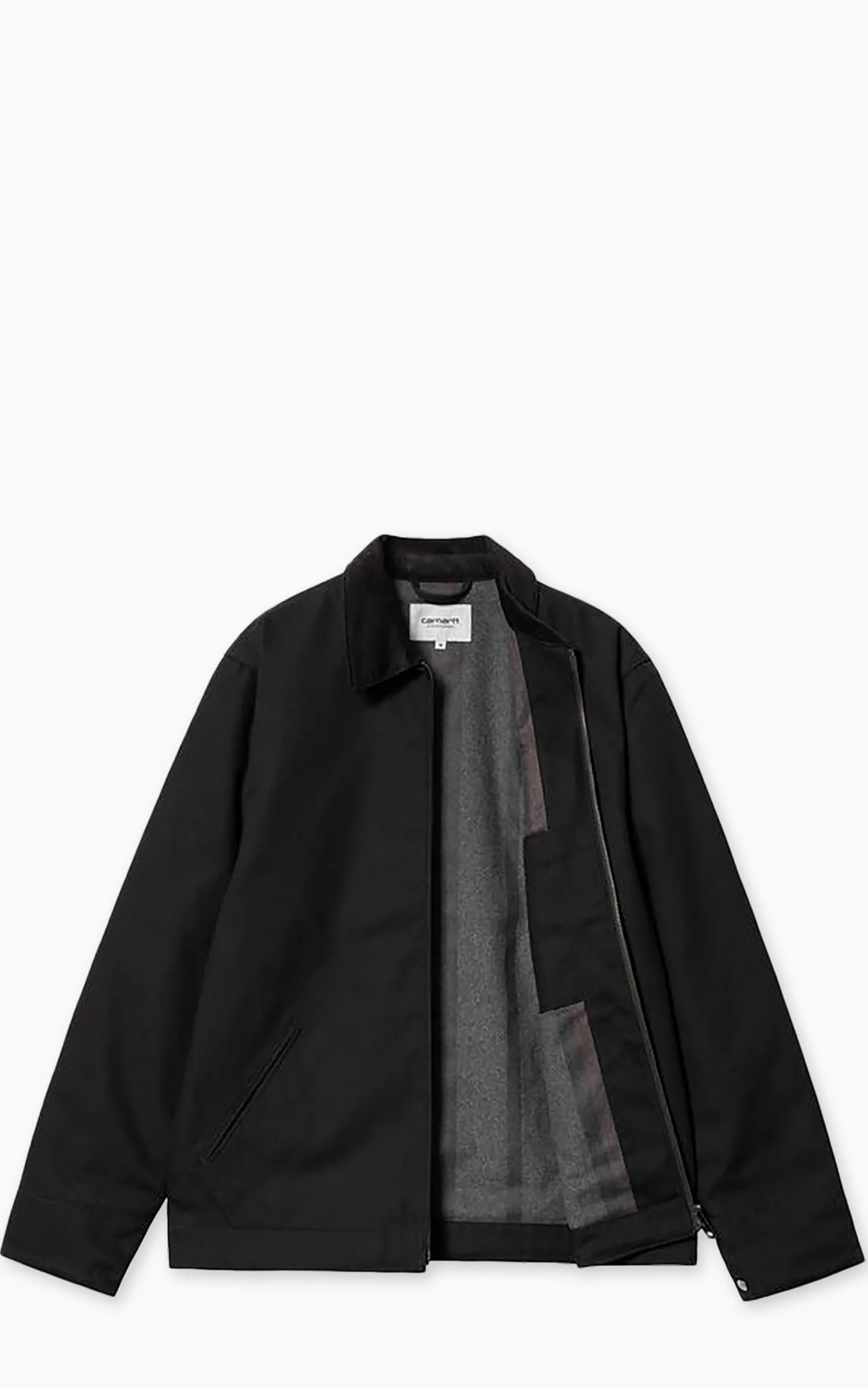 Carhartt WIP Detroit Jacket Winter Dearborn Canvas Rigid Black/Black sold by Cultizm product image thumbnail 3