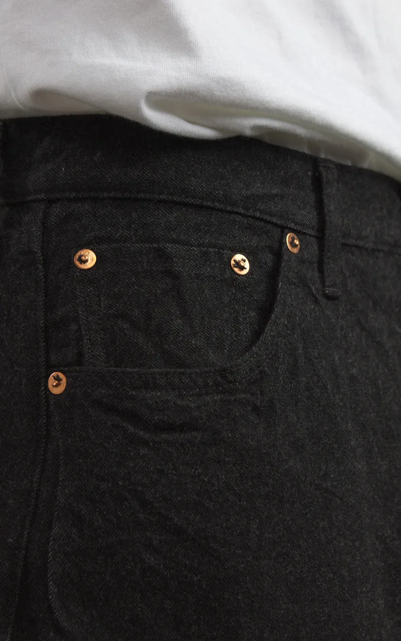 Kaptain Sunshine 5P Zipper Front Denim Pants One Wash Black sold by Cultizm product image thumbnail 3